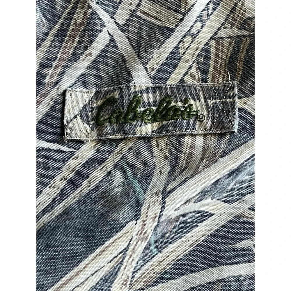 VTG 90's Cabela's Skyline Camo Zip Up Hunting Outdoor Jacket‎ Coat Sz 2XL REG